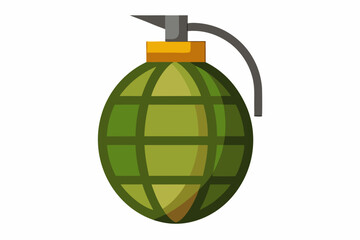 grenade vector illustration on white background
