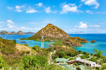 Islands Monkey and Kukusan Kecil, Labuan Bajo, Ost Nusa Tenggara, Flores, Indonesia, Southeast Asia.