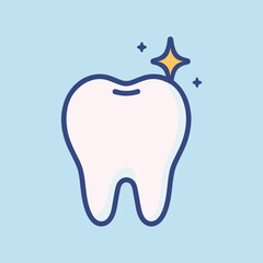 Clean and Shiny Tooth Icon