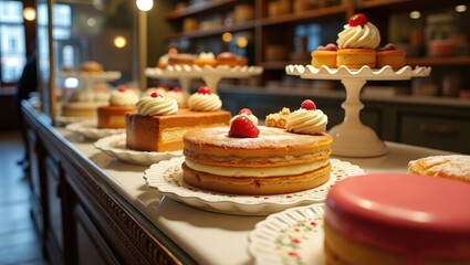 Fototapeta premium cake with cream