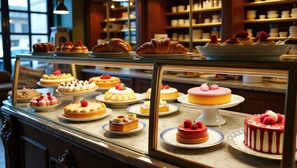 Fototapeta premium wedding cake with candles