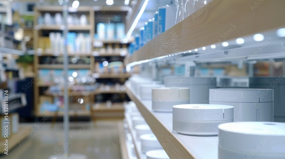 Poster smart shelf sensors in store