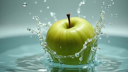 apple in water
