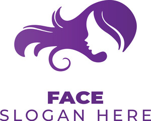 Mystique in Royal Purple: The Woman with Flowing Hair