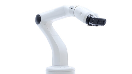 A surgical robotic arm with ultra precise joints, positioned in a sterile medical environment, High-tech style