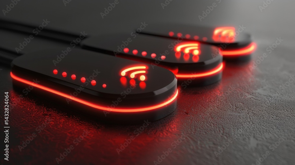 Poster wireless devices connected by signals