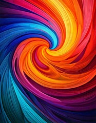 Fototapeta premium abstract gradient swirl pattern in vibrant colors, ideal for posters or motion 