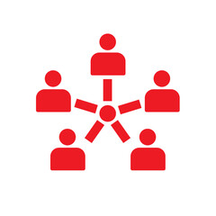 management teamwork icon