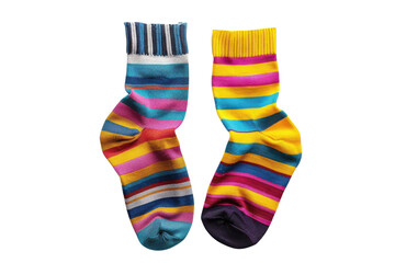 Colorful Mismatched Socks Pair