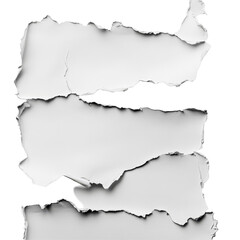 Fototapeta premium Torn sheet of paper against a plain transparent background showcasing texture and intricate edges for design use, torn sheet paper withtransparent backgroundfile