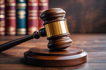Bankruptcy Court Gavel Representing Legal Processes and Debt Settlement