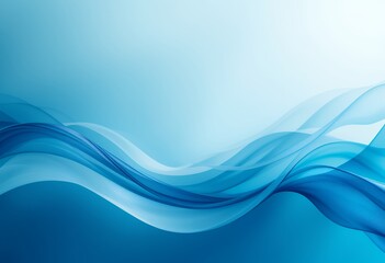 Dynamic blue wave background for abstract art and modern presentations
