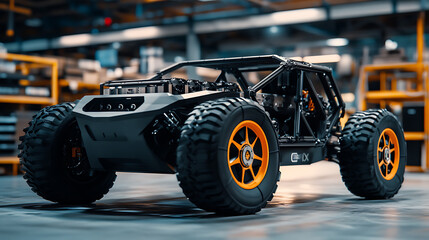 A robotic arm in a futuristic AI driven facility, assembling components for robots used in the automation of high-efficiency energy storage systems, Energy-tech style