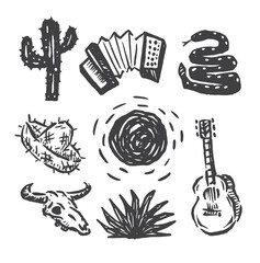 Obraz premium vector icon illustration of a hot desert with hot weather
