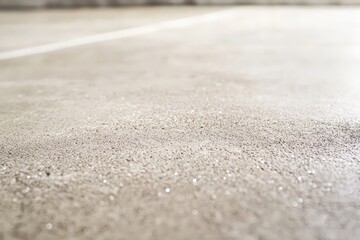 Close-up view of a light gray concrete floor surface.