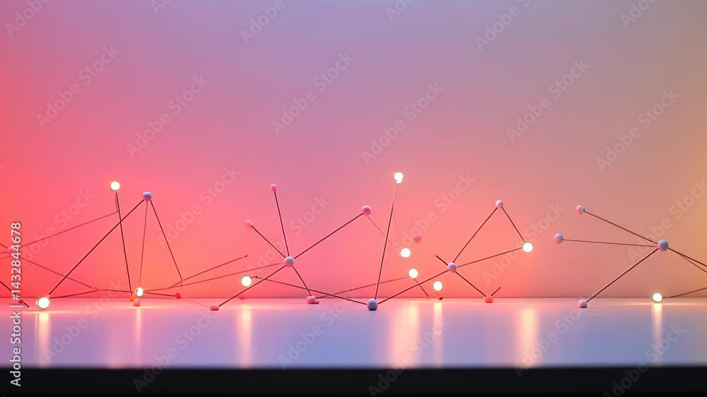 Poster Dynamic abstract light display showcases colorful patterns and shapes in a creative setup for artistic inspiration Generative AI