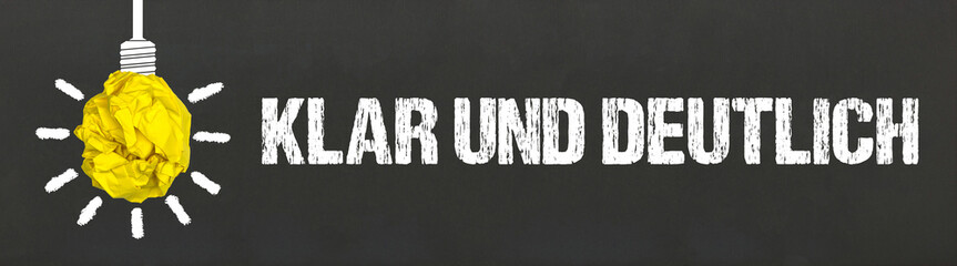 Fototapeta premium Klar und deutlich 
