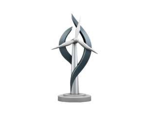 Exploring the Future of Renewable Energy with a Comprehensive 3D Wind Turbine Model in Public Utilities Infrastructure Icons
