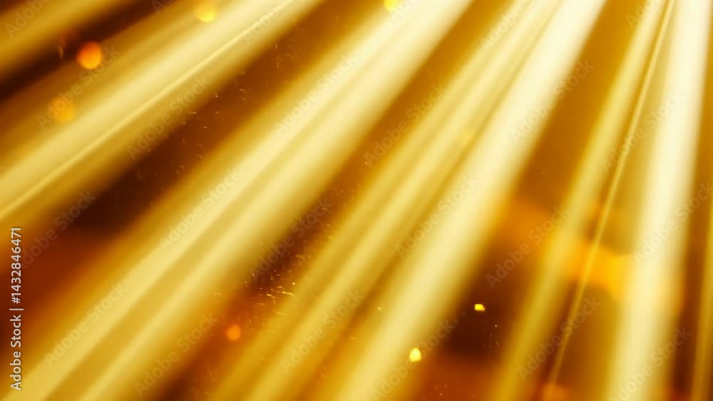 Aufkleber radiant golden rays creating a magical atmosphere in a serene natural setting at sunset generative a