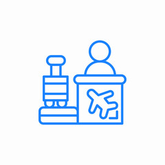 airport security icon sign vector