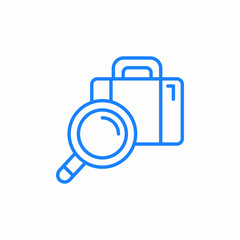 job search icon sign vector