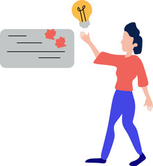 Corporate Business Brainstorming Illustration