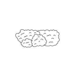 hand drawn bush illustration