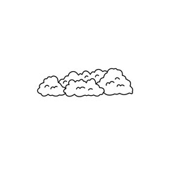 hand drawn bush illustration