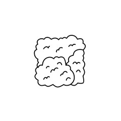 hand drawn bush illustration