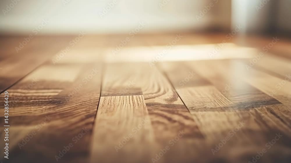 Poster natural light dances on polished wooden floor, creating a warm and inviting atmosphere in a cozy spa