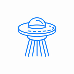 ufo alien icon sign vector