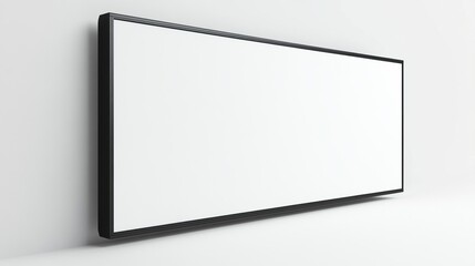 Obraz premium Modern widescreen display mounted on a wall.