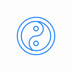 yin yang icon sign vector