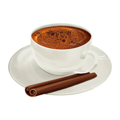 Cinnamon Stick and Coffee Cup