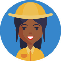 Zookeeper Uniform: A depiction of a zookeeper in uniform, highlighting their role in managing wildlife and ensuring animal welfare in the zoo.