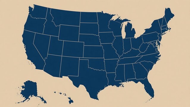 us map with state names perfect for educational materials, travel brochures, patriotic designs, geography infographics, and business presentations.