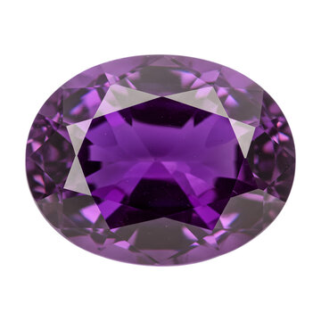 Exquisite purple gemstone shimmers with captivating brilliance isolated