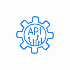 api integration icon sign vector