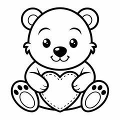 Fototapeta premium teddy bear with a bow