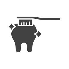 Brushing icon vector image. Suitable for mobile apps, web apps and print media.