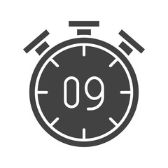 Countdown icon vector image. Suitable for mobile apps, web apps and print media.