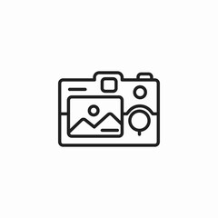 photo camera gallery icon sign vector