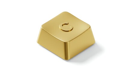 Solid Gold Keyboard Key: Luxury Collectible Item