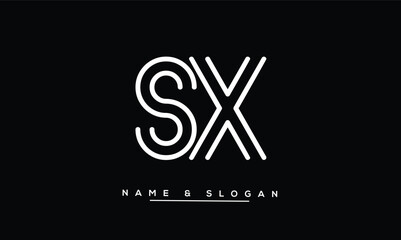 SX, XS Abstract Letters Logo Monogram