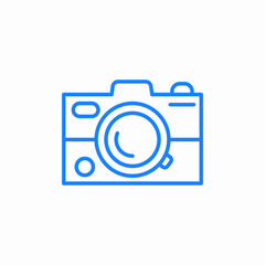 single lens icon sign vector
