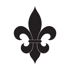 Fleur De Lis Black Symbol Silhouette © MA