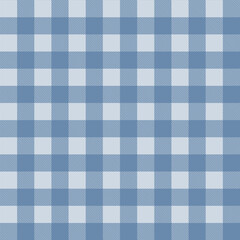 Blue Gingham Check Pattern Seamless