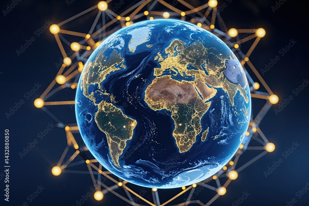 Poster dynamic structure for high-quality global commerce and interconnected trade