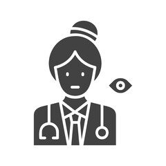 Oculist icon vector image. Suitable for mobile apps, web apps and print media.