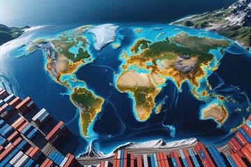 Fluid Logistics Network for Global Cargo Transportation Across Continents